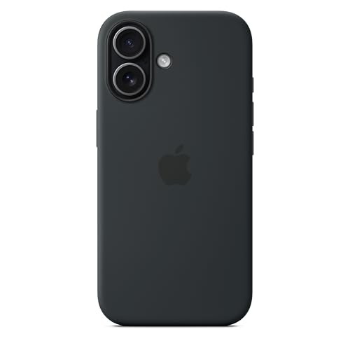 Apple Silicone Fitted Hard Shell Case with MagSafe for iPhone 17 - Black