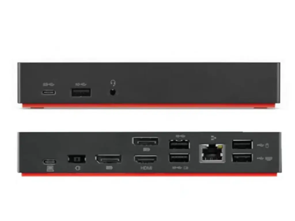 [40AC0135US] Renewed Lenovo 40AC0135US ThinkPad Thunderbolt 3 Dock Gen 2 135W Dual UHD 4K Display Capability, 2 HDMI, 2 DP, USB-C, USB 3.1, Black