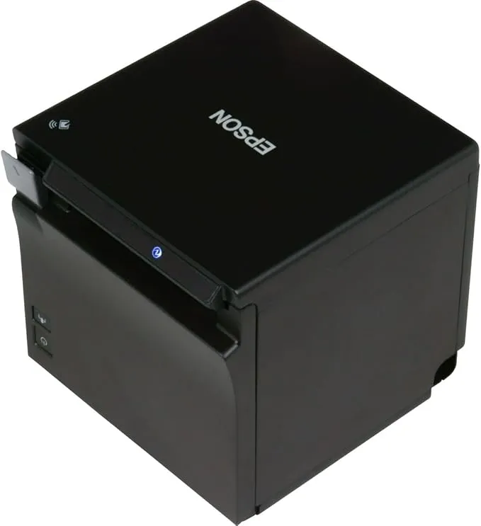 Renewed Epson TM-M30 Direct Thermal Receipt POS Printer USB + Ethernet Auto Cutter Black Energy Star With 90 Days Warranty