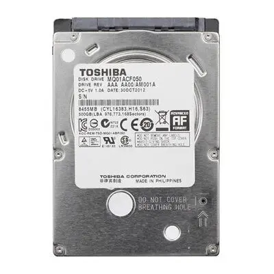 HDD Toshiba MQ01ACF050 500GB HDD 2.5" Hard Drive 5400 RPM SATA 6 GB/S 8MB Cache For Desktops Laptops 