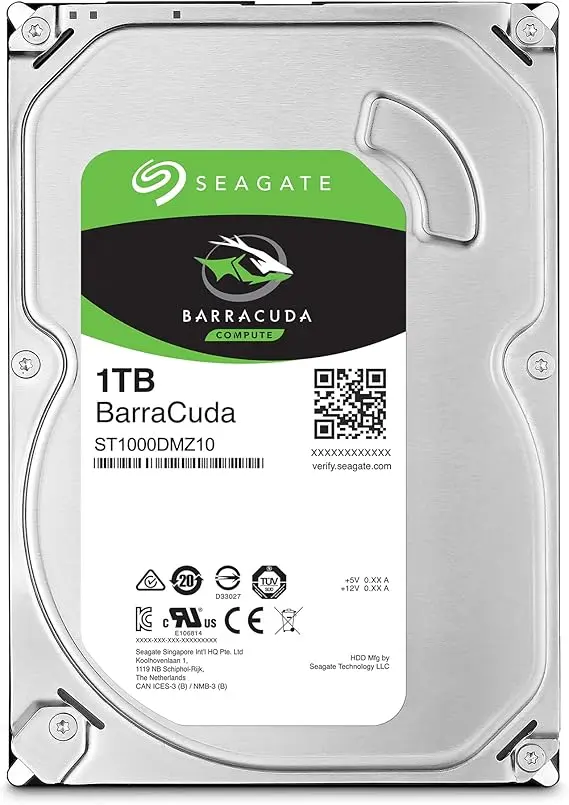 HDD Seagate ST1000DM010 1TB HDD 3.5" Internal Hard Drive SATA 6 Gb/s 7200 RPM 64MB Cache For Desktop