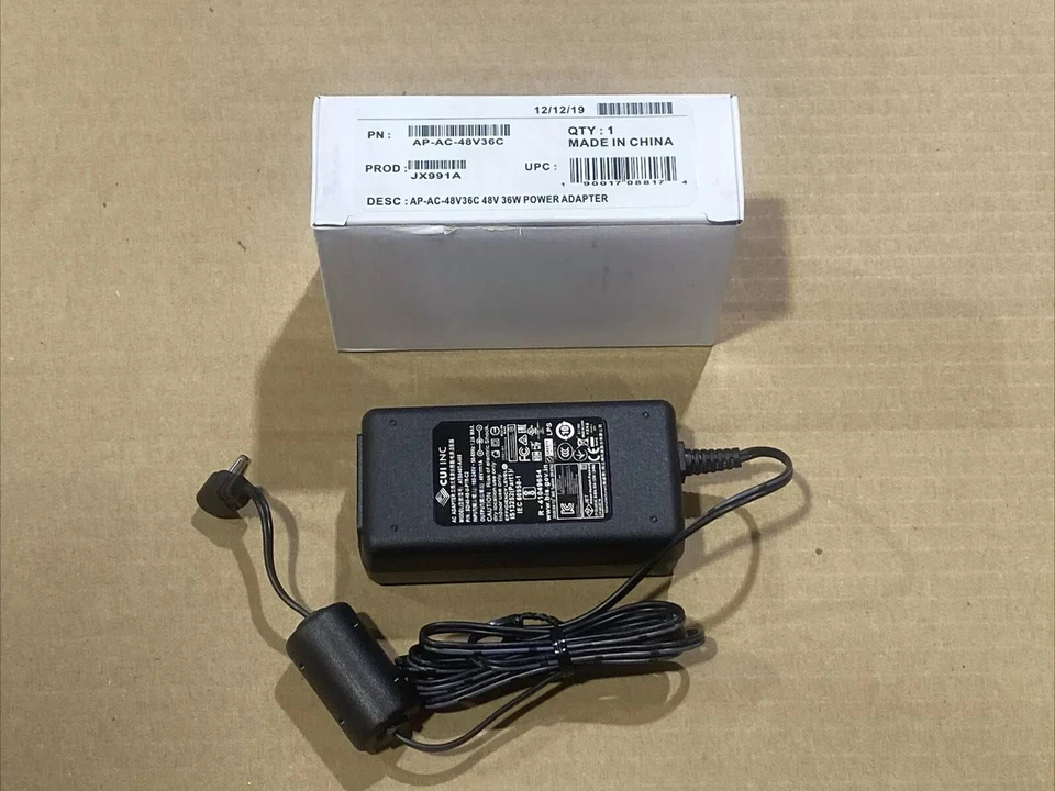 ARUBA Power Supply For HP Aruba AP-303H (JY680A) Wireless Access Point AP-AC-48V36C JX991A