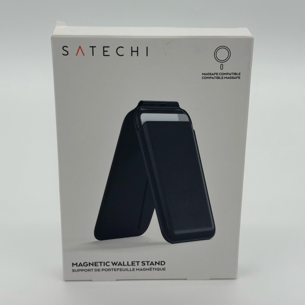 Satechi Vegan-Leather Magnetic Wallet Stand - Black