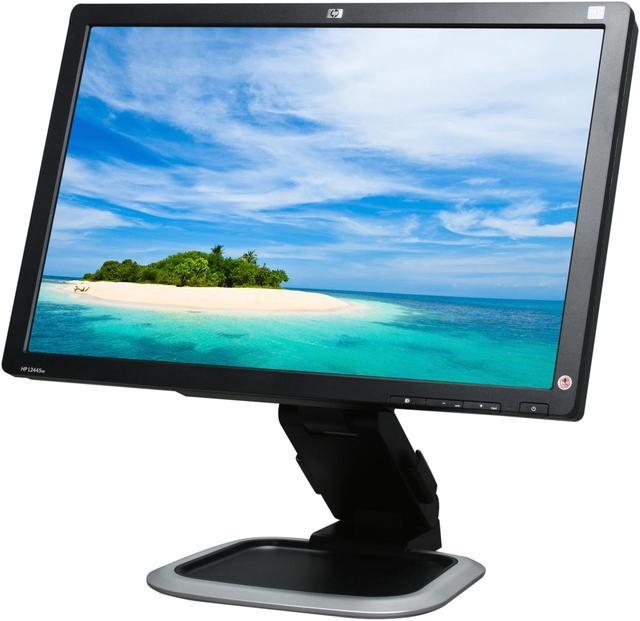 Renewed HP L2445W 24" Widescreen 1920 x 1200 LCD Monitor Height & Pivot Adjustments HDCP Support With Stand & 90 Days Warranty
