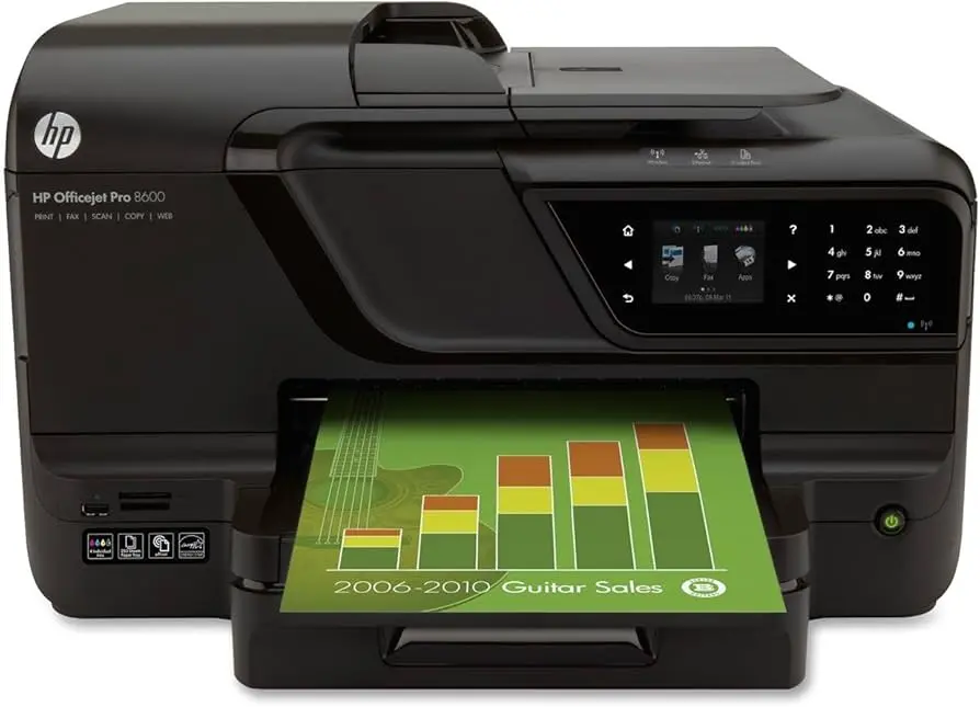 Renewed HP OfficeJet Pro 8600 All-in-One Color Inkjet Printer CM750A USB Wireless With 90 Days Warranty