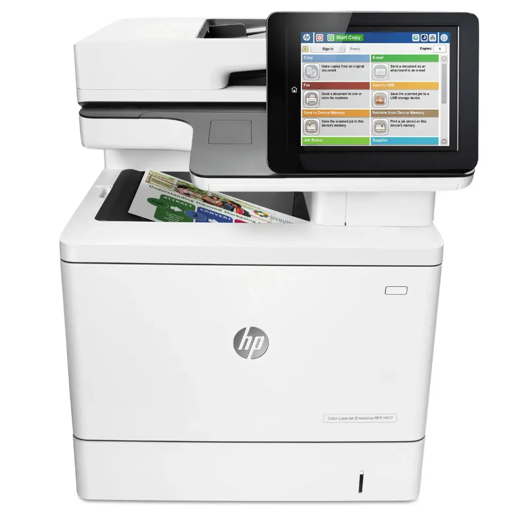 Renewed HP Color LaserJet Enterprise MFP M577f M577z M577c Multifunction Printer B5L47A B5L48A USB Network Duplex With 90 Days Warranty