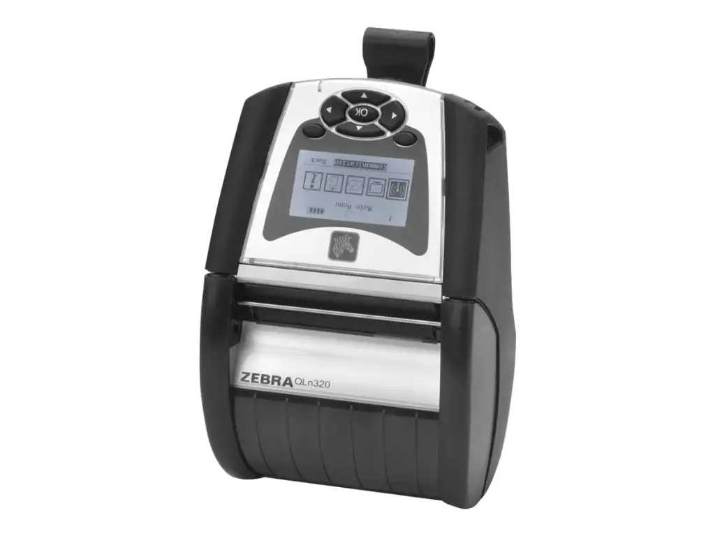 Renewed Zebra QLn320 Mobile Direct Thermal Label Printer 203 dpi Monochrome Wireless Bluetooth WiFi 3" AC Charger With 90 Days Warranty