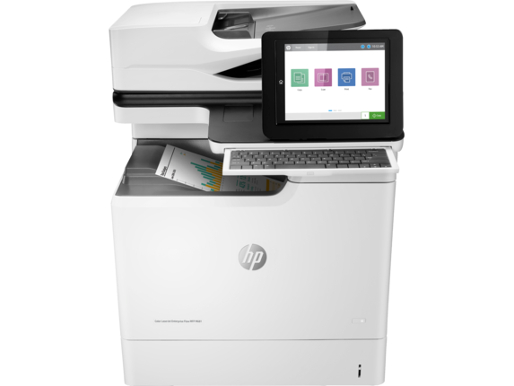 Renewed HP Color LaserJet Enterprise Flow MFP M681f Multifunction Printer J8A12A Scanner Network Duplex With 90 Days Warranty