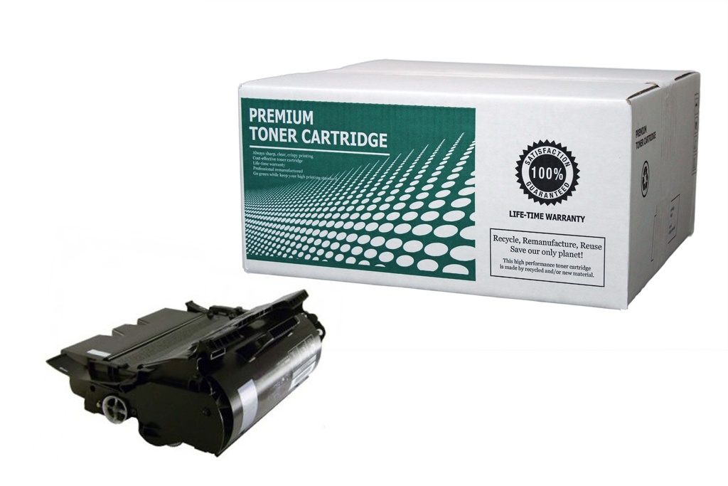 Remanufactured Toner Cartridge LX64035 Replacement for Lexmark 64015HA Used for Lexmark T640 T642 T644 Series Black 21000