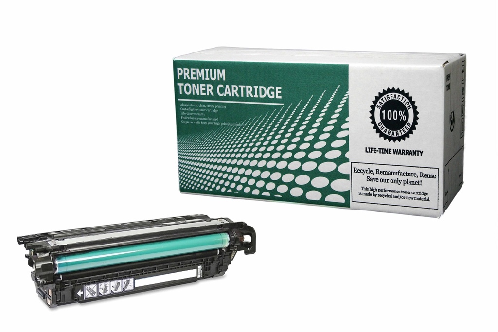 [HPCE260A] Remanufactured Toner Cartridge HPCE260A Replacement for HP CE260A Used for HP Color Laserjet CP4025 CP4525 Series Black 8,500