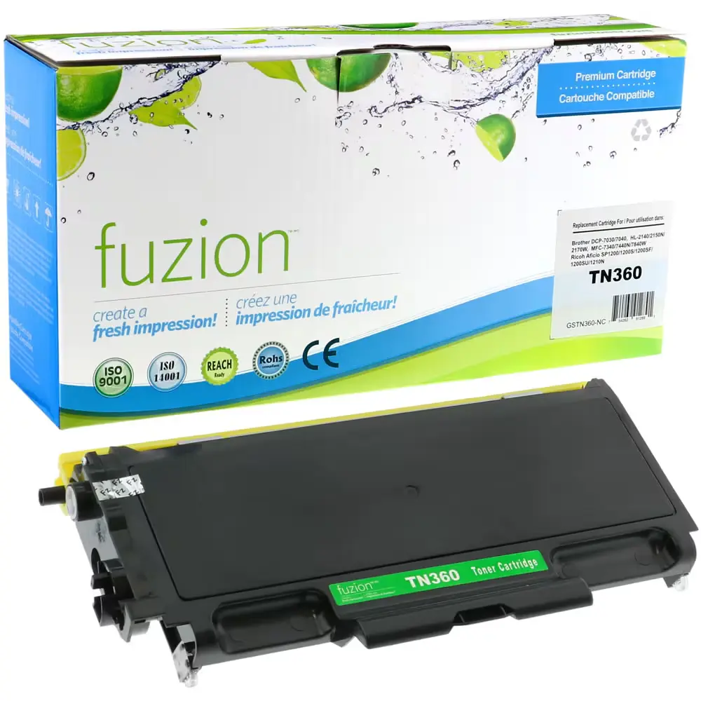 [SBRTN360] Compatible SBRTN360 Toner Cartridge for Brother DCP-7030 7040 HL-2140 2170W 7340 7440N 7840 MFC-7840W Series TN-330 TN-360 2.6K
