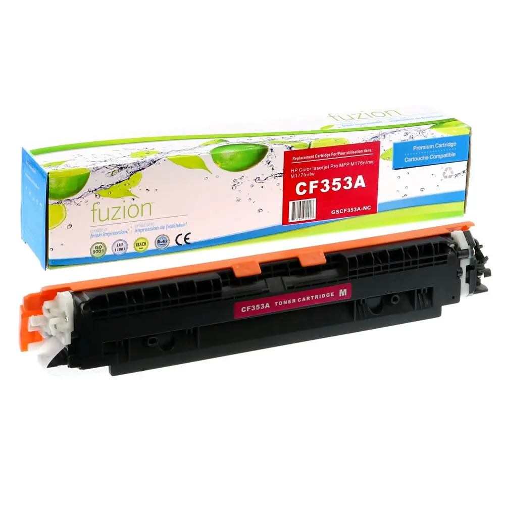 Compatible HP 130A CF353A Magenta Toner Cartridge for HP M176, M176N,  M177 MFPs Printer Series CF353A Yield 1000