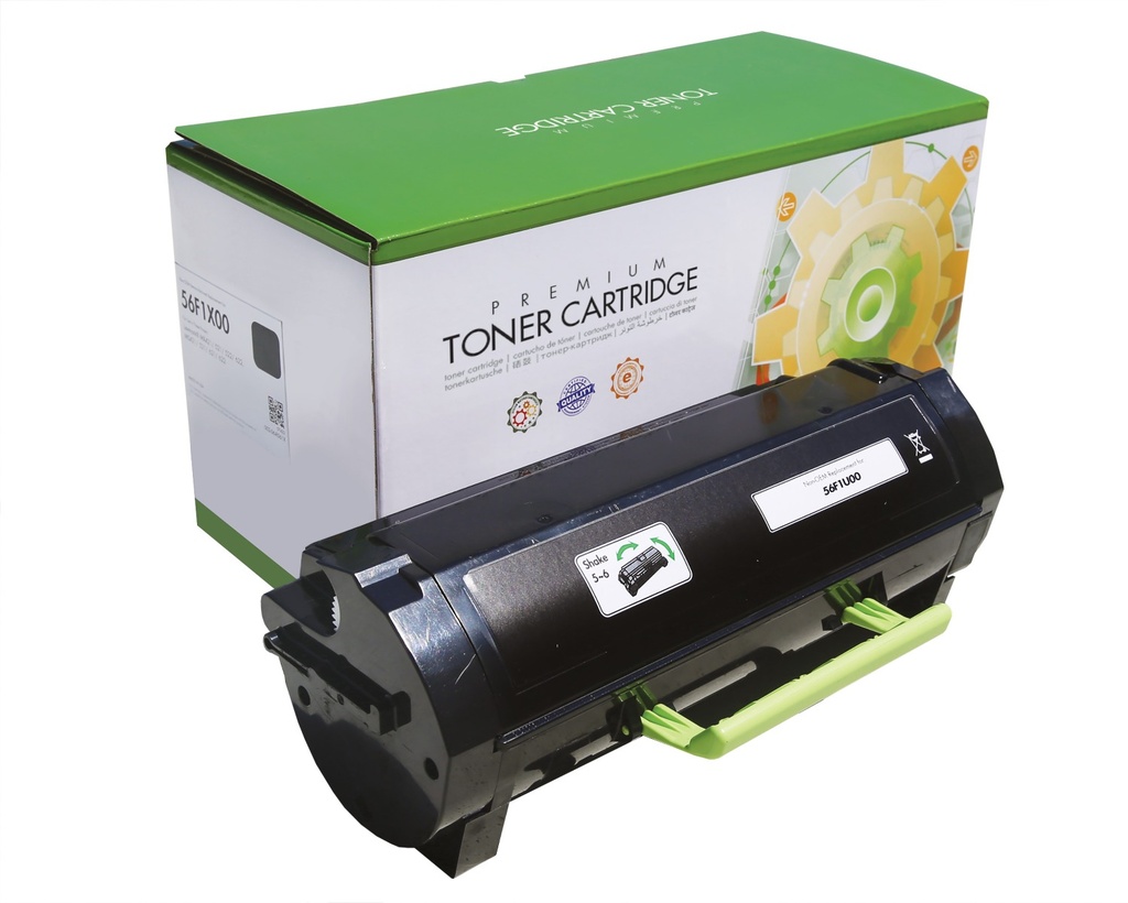 Remanufactured Toner Cartridge Replacement for 56F1U00 25K for Lexmark MS521 MS621 MS622 MX521 MX522 & MX622 Printer