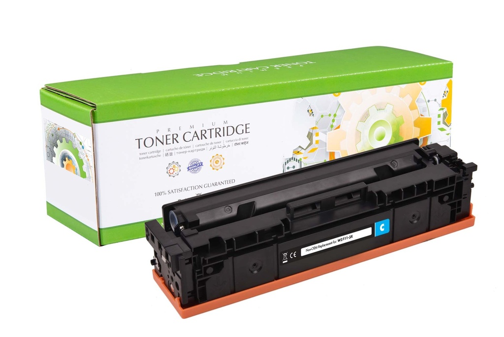 Compatible SHP206X Cyan Toner Cartridge Replacement for HP Color LaserJet Pro M255 M283, W2111X 2450 Pages High Yield