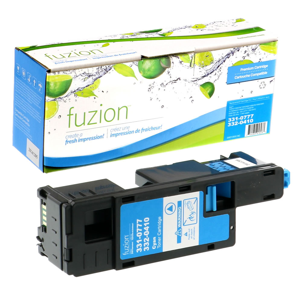 Compatible Dell 3310777 Cyan Toner Cartridge for Dell 1250, 1255, 1350, 1355 Dell C1760NW, C1765NF, C1765NFW Series 3310777 Yield 1.4K
