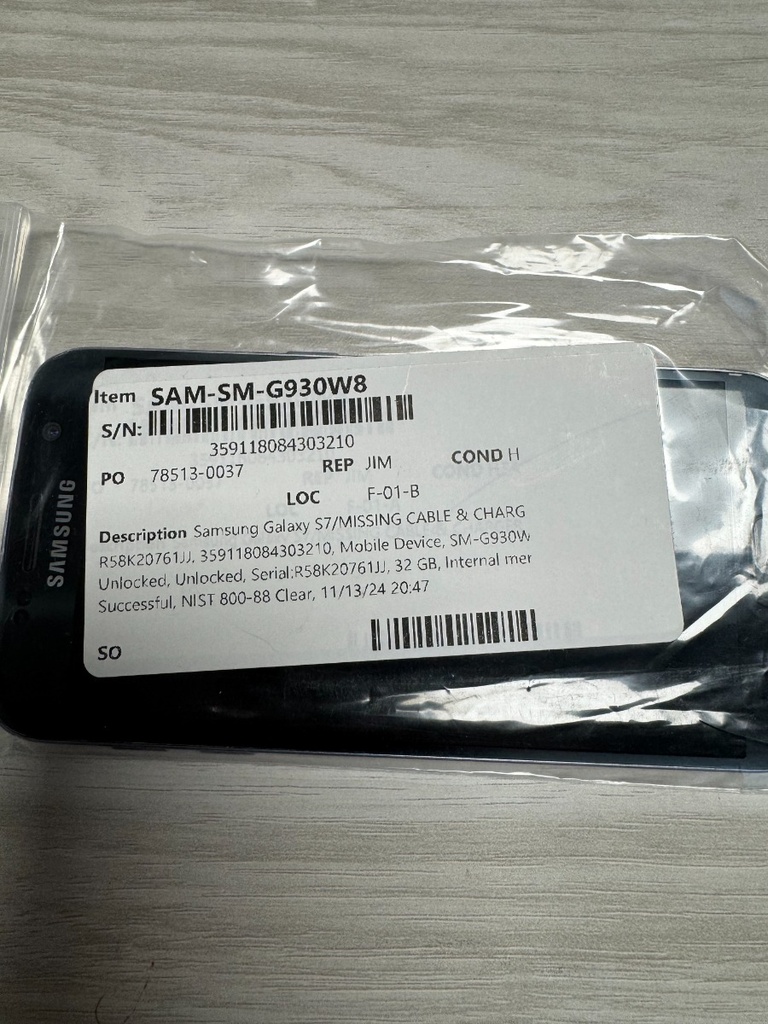 Samsung Galaxy S7 SM-G930W8 - 32GB - Black Unlocked