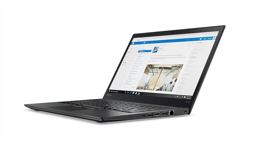 Renewed Lenovo ThinkPad T470s Business-Ready Ultrabook Intel Core i5 i7 8GB RAM 240GB SSD 14" FHD Webcam Windows 10 With 90 Days Warranty