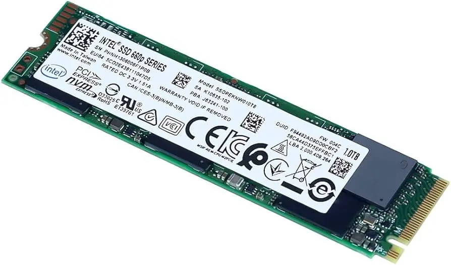 [NVMe-Intel-1TB] NVMe Intel 660p Series M.2 2280 1TB PCIe NVMe 3.0 x4 3D2, QLC Internal Solid State Drive (SSD) SSDPEKNW010T8X1