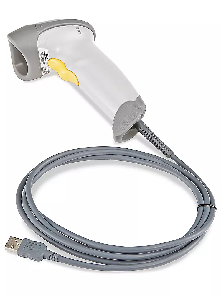 Renewed Symbol LS2208 H-1670W White Barcode Scanner With Cable LS2208-SR20001R-UR With 90 Days Warranty