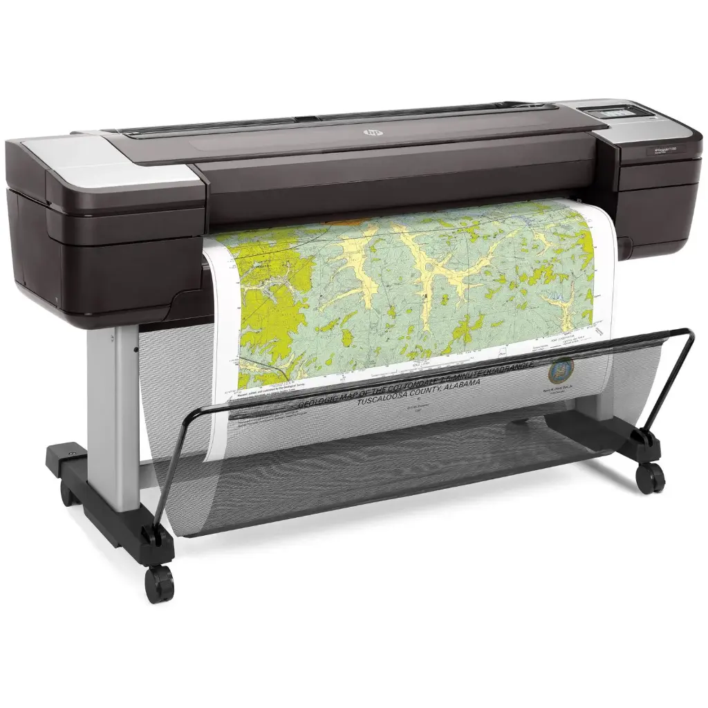 Renewed HP DesignJet T1700dr 44-in PostScript Inkjet Large Format Color Printer 1VD88A With Security Features & 90 Days Warranty 