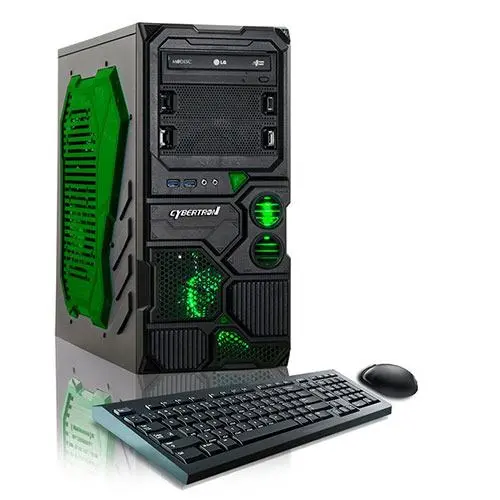 Renewed Cybertron PC Workstation with Gigabyte GA-78LMT-USB3 Motherboard, AMD FX-6300 6-Core Processor, 16GB DDR3 RAM, 2TB HDD, NVIDIA GTX 1050 Ti Graphics Card, 227.7 MS Performance, 65% GPU Efficiency with 90-Day Warranty