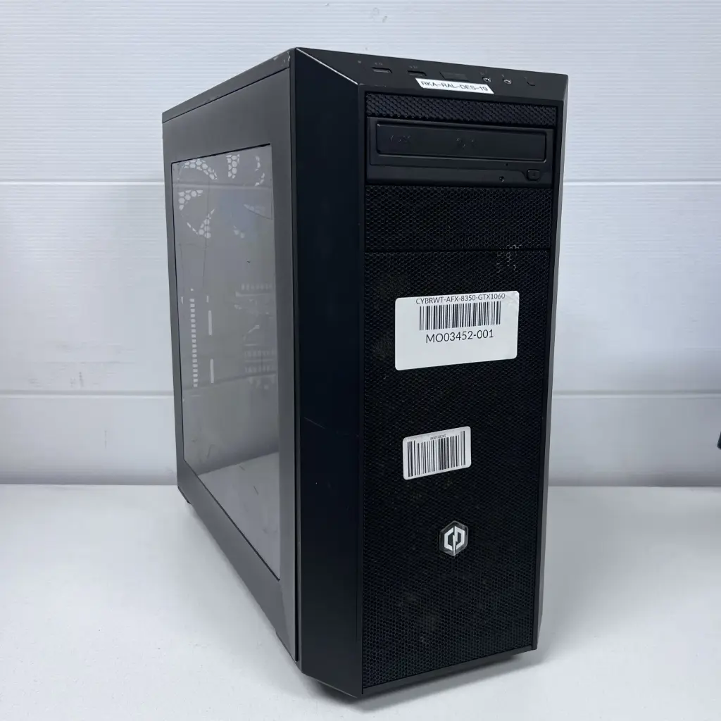 Renewed Cybertron PC Workstation with Gigabyte GA-78LMT-USB3 Motherboard, AMD FX-8350 Eight-Core Processor, NVIDIA GTX 1060 Graphics Card, 242.3 ms Benchmark Time, CPU Performance Score 67% with 90 Days Warranty