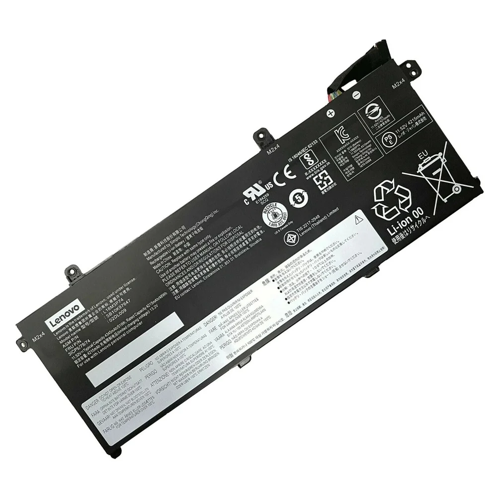 Laptop Battery L18C3P71 51Wh for Replacement for Lenovo ThinkPad T490 T495 P43S P14s / P14s Gen1 Gen2 / T14 Gen1 & Gen2 Series