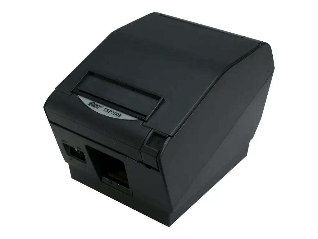 Renewed Star TSP700II 743IIU-24 Direct Thermal Receipt POS Printer USB Gray USB Serial Port With AC Adapter