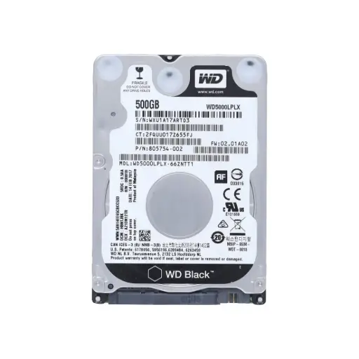 [HDD-WD-500GB-2.5] HDD Western Digital WD5000LPLX 500GB HDD 2.5" Hard Drive 7.2K RPM SATA 6 GB/S 32MB Cache For Desktops Laptops